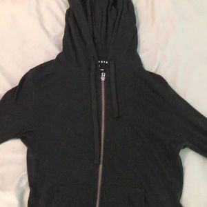 black zip up